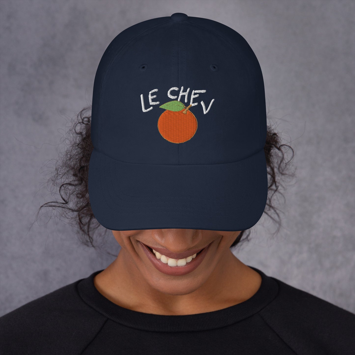 Le Chev Orange Hat - Navy